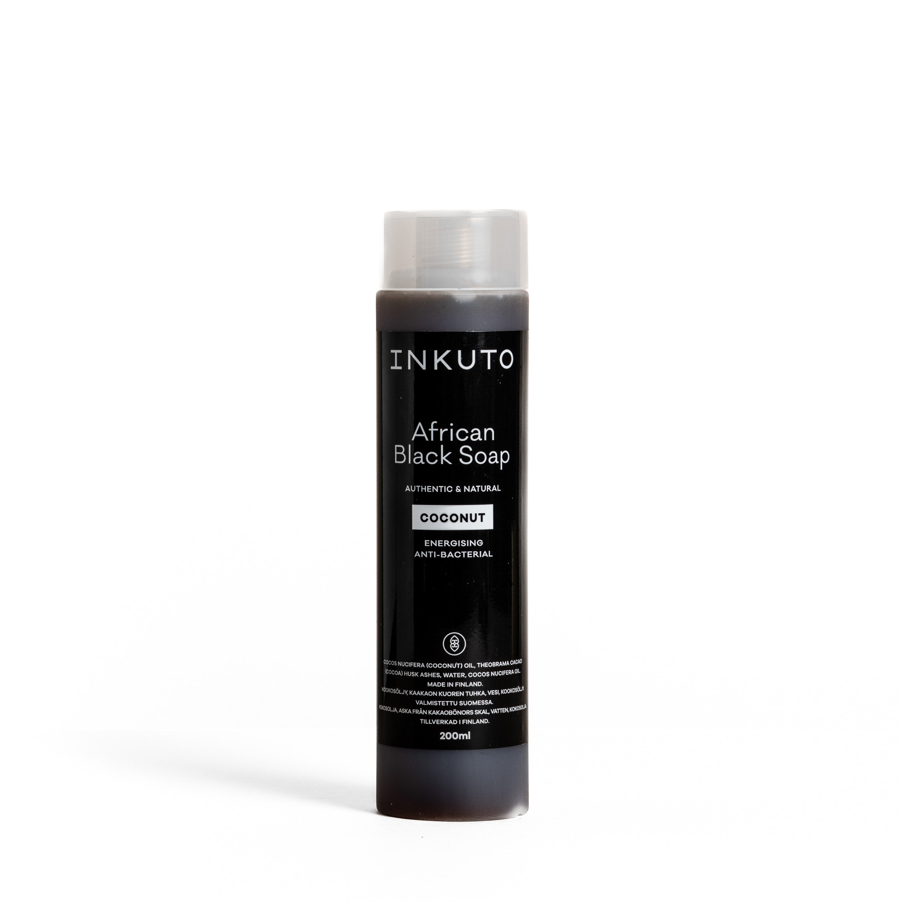 African Black Soap, Coconut - Afrikkalainen musta saippua, kookos