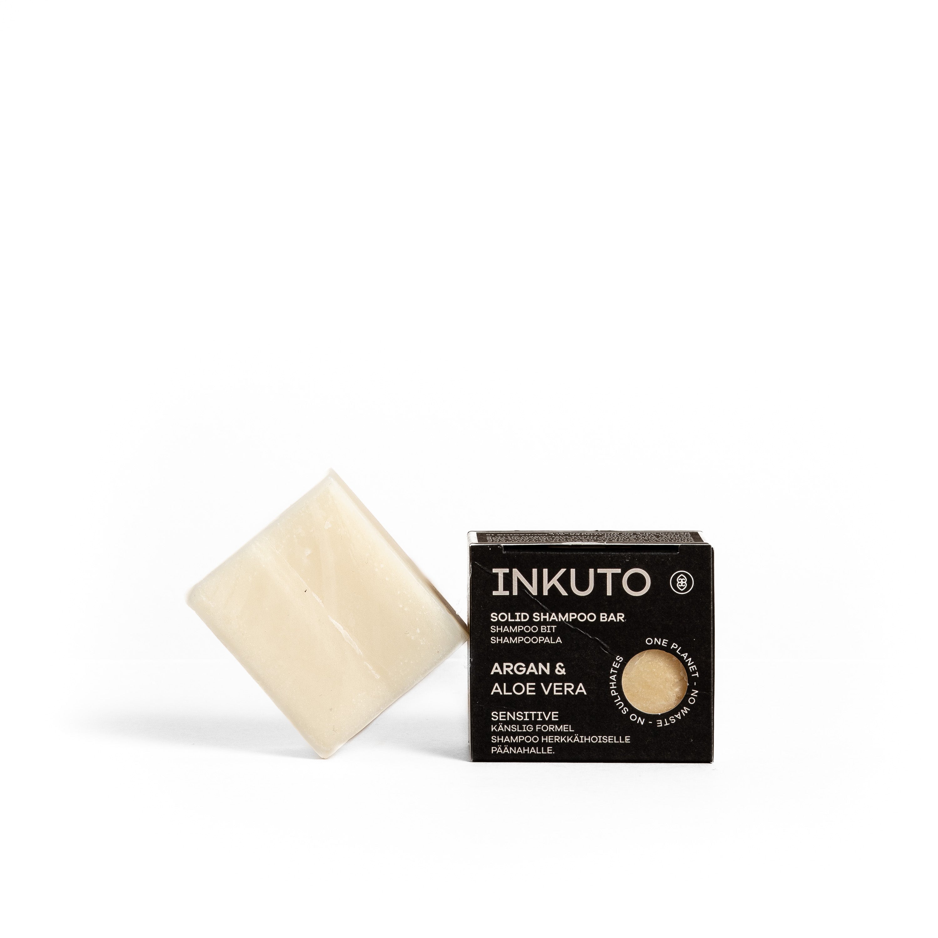 Kiinteä shampoo bar Aloe vera & Argan - Herkät hiukset