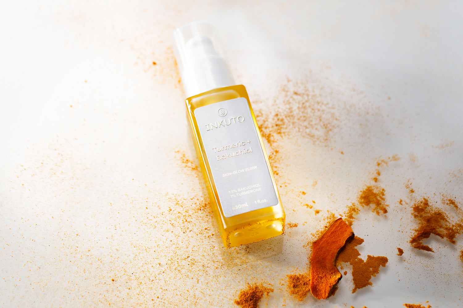 Turmeric & Bakuchiol Skin-Glow Elixir, 30ml - Inkuto 